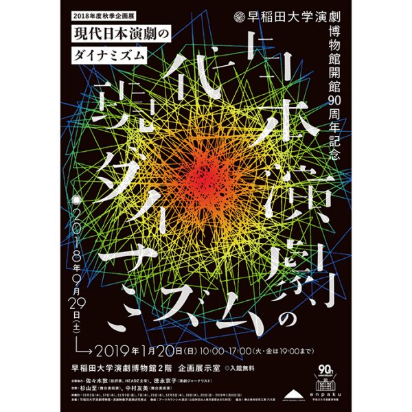 早稲田大学演劇博物館開館90周年記念 2018年度秋季企画展 『現代日本演劇のダイナミズム』